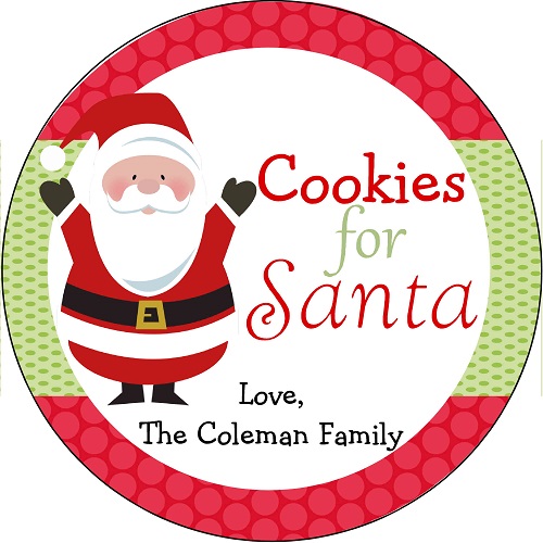 Santa's Melamine Cookie Plate(s)